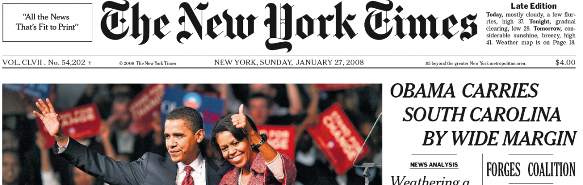 Seconde victoire pour Obama titre le New York Times